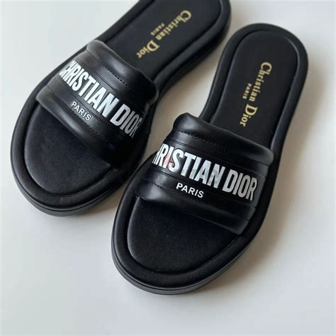 black and gold christian dior slides|christian dior slides cheap.